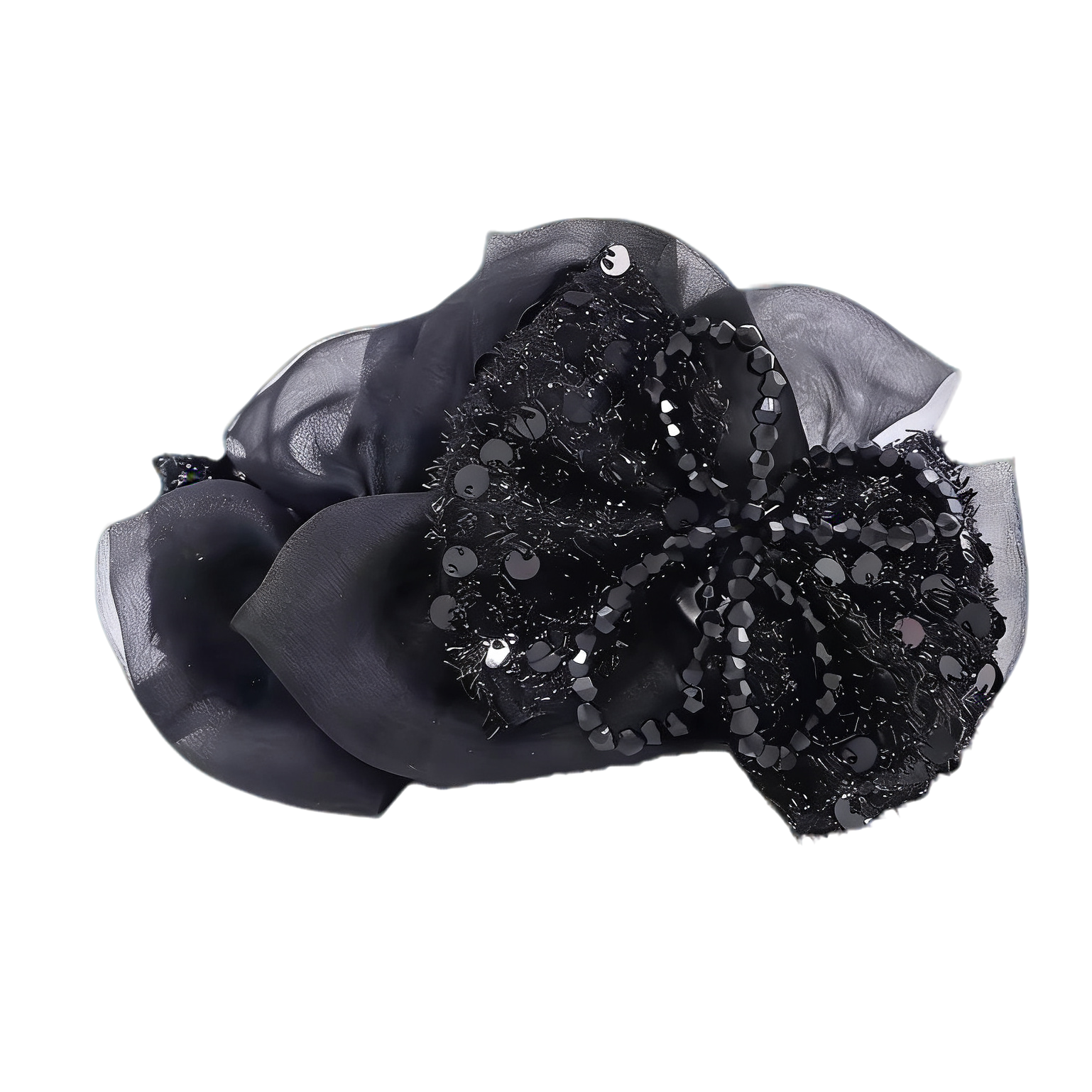 韩版新款路易斯贵气优雅轻纱抓夹戴妃优雅轻奢气质百搭鲨鱼抓夹