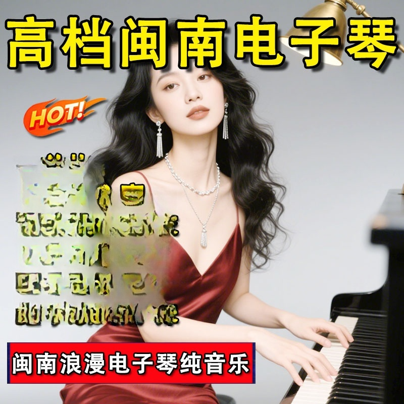 闽南浪漫电子琴纯音乐U盘电子琴高音质纯音乐MP3/4优盘车载纯音乐