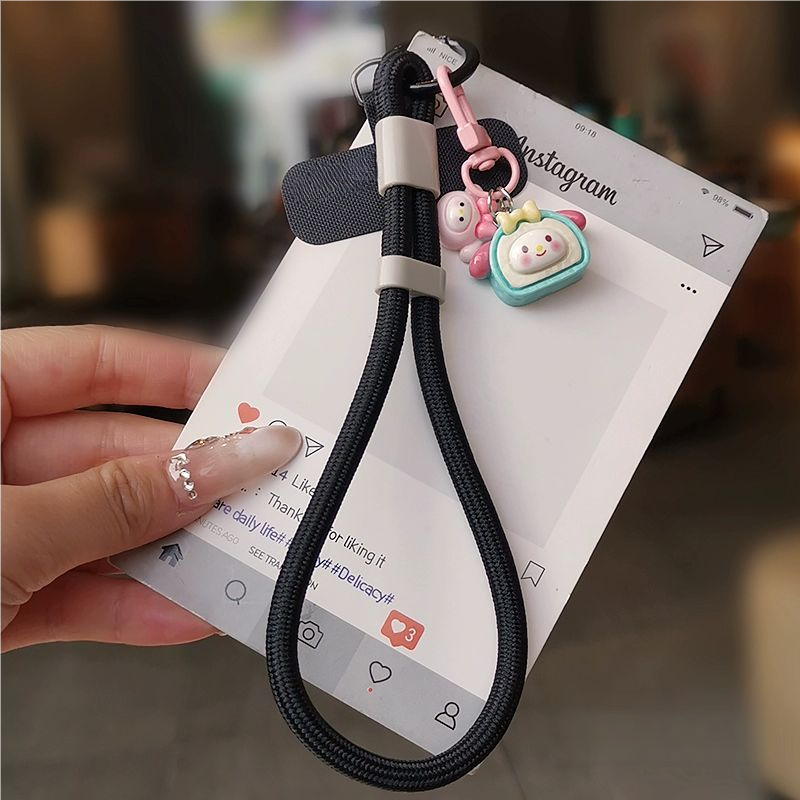 个性短款手机挂绳手腕绳防丢带锁扣调节手机壳挂件吊绳户外防摔女