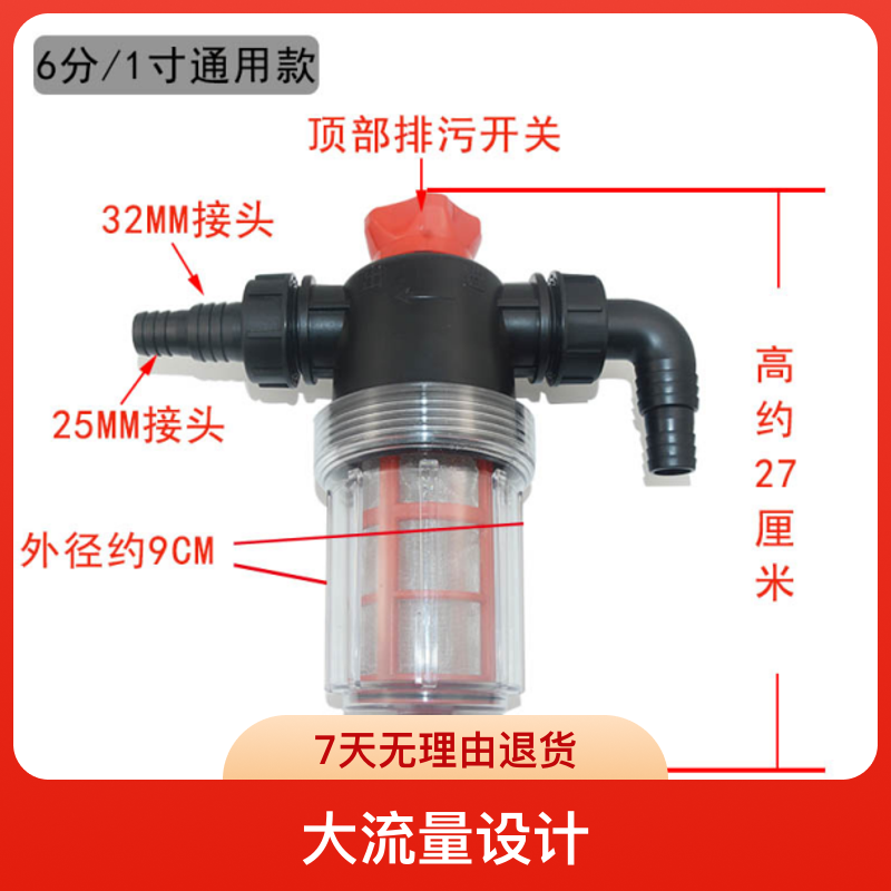 农用打药机泵双网过滤器/喷药机过滤网/过滤网/双层大过滤杯