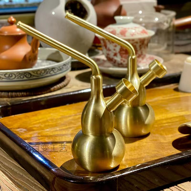 大号加厚纯黄铜葫芦/可加水/一体四用