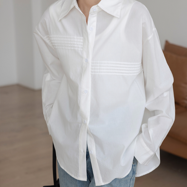 全额运费补贴宽松纯色长袖日系甜美POLO领衬衫百搭白色港风衬衣女