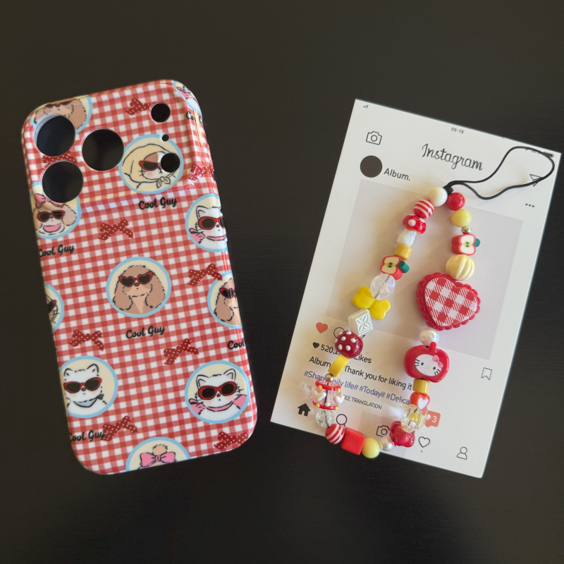 复古猫猫狗狗菲林软壳适用苹果17promax手机壳16华为vivo小米oppo