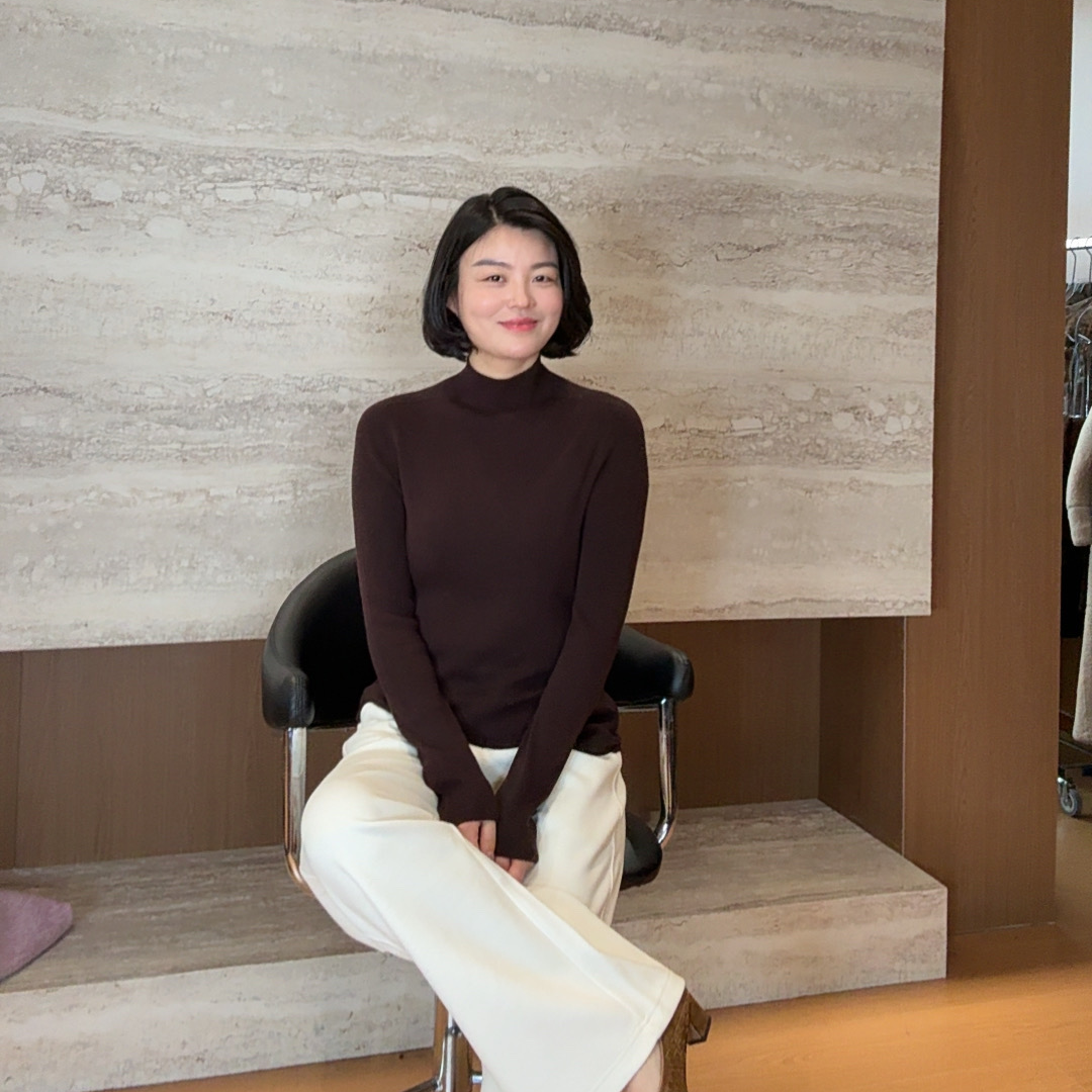 TANTAN 休闲气质修身长袖秋季针织打底衫3302