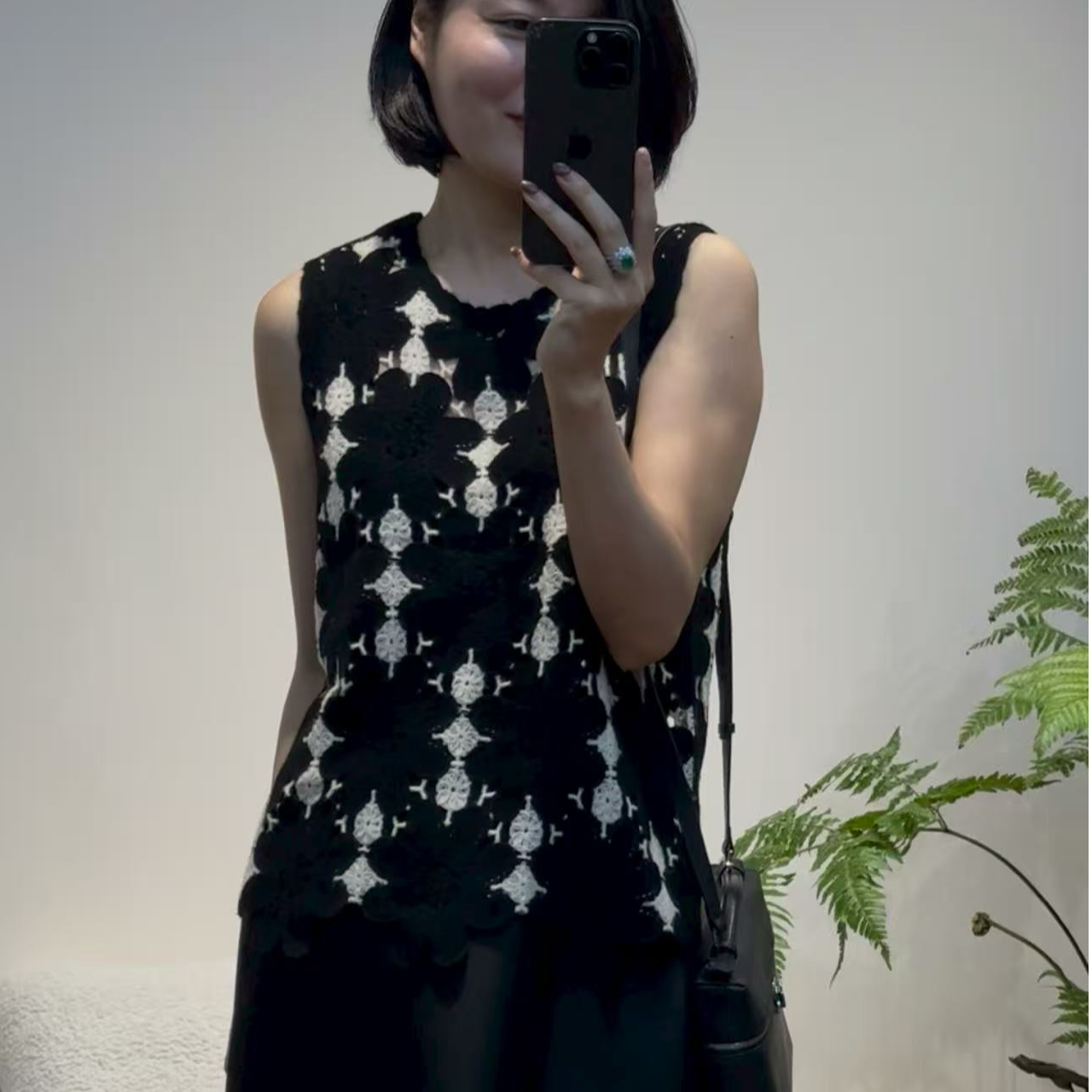 TANTAN 无袖气质重工百搭女士羊毛衫2685