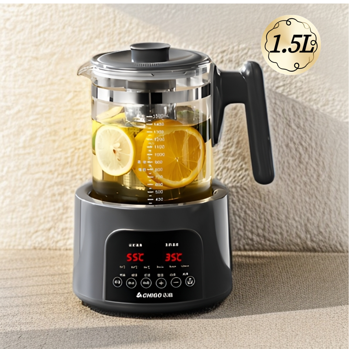 志高电热烧水壶家用多功能恒温养生壶办公室全自动保温煮茶玻璃壶