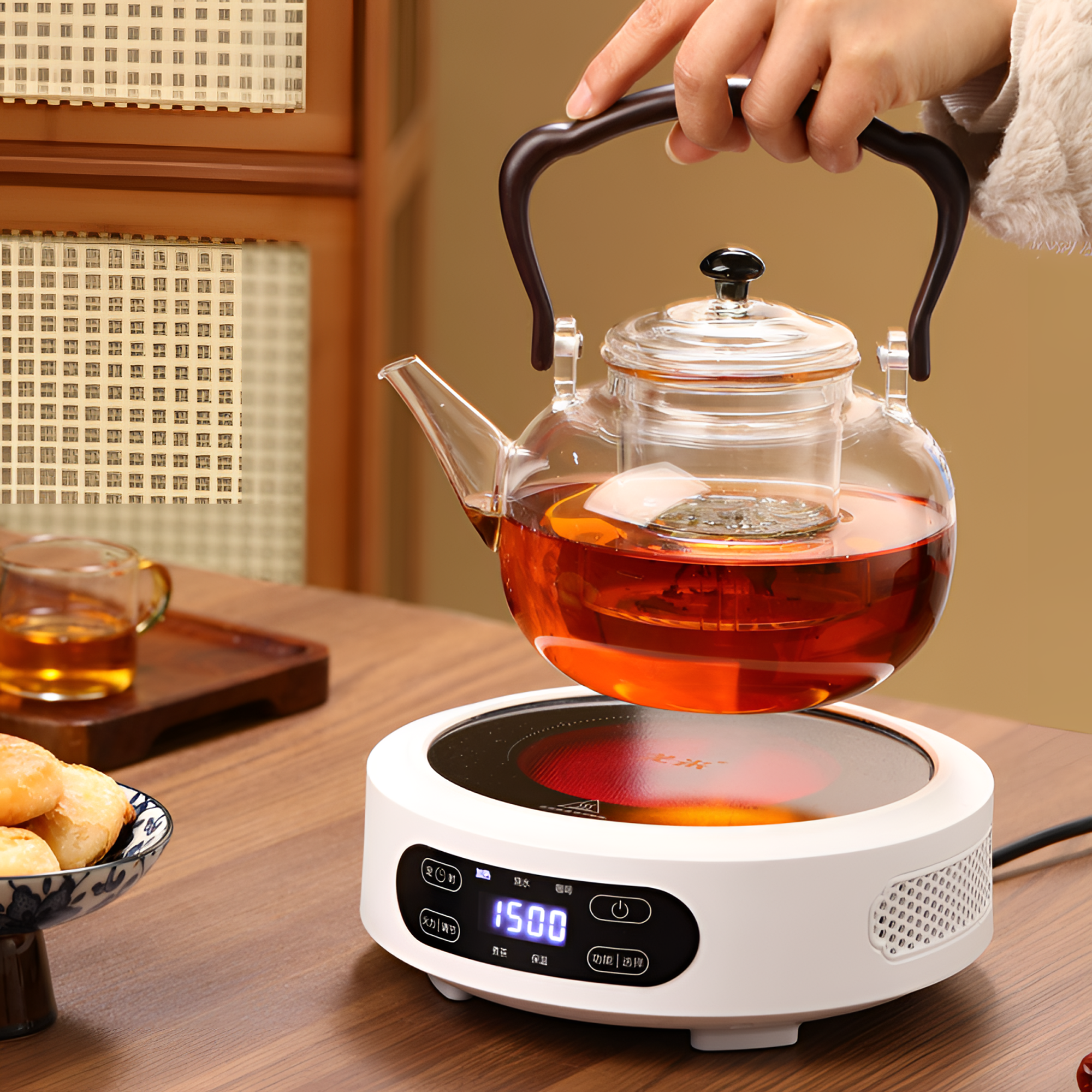 多功能1500W小型烧水陶炉【终身质保@一年换新】蒸煮茶炉家用电陶炉