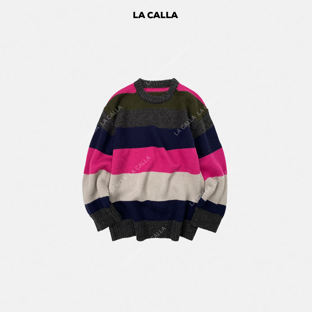LA CALLA彩条毛织OY-WX7133