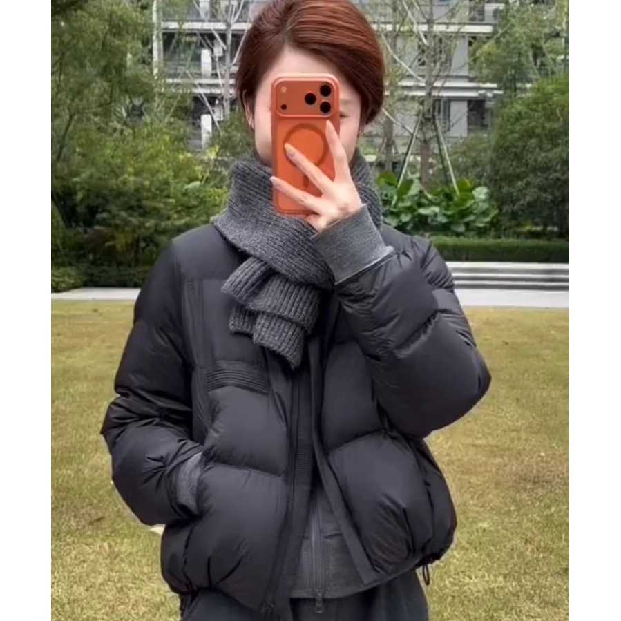 正版设计感超好看白鸭绒羽绒服女装2025冬季韩系流行时尚洋气上衣