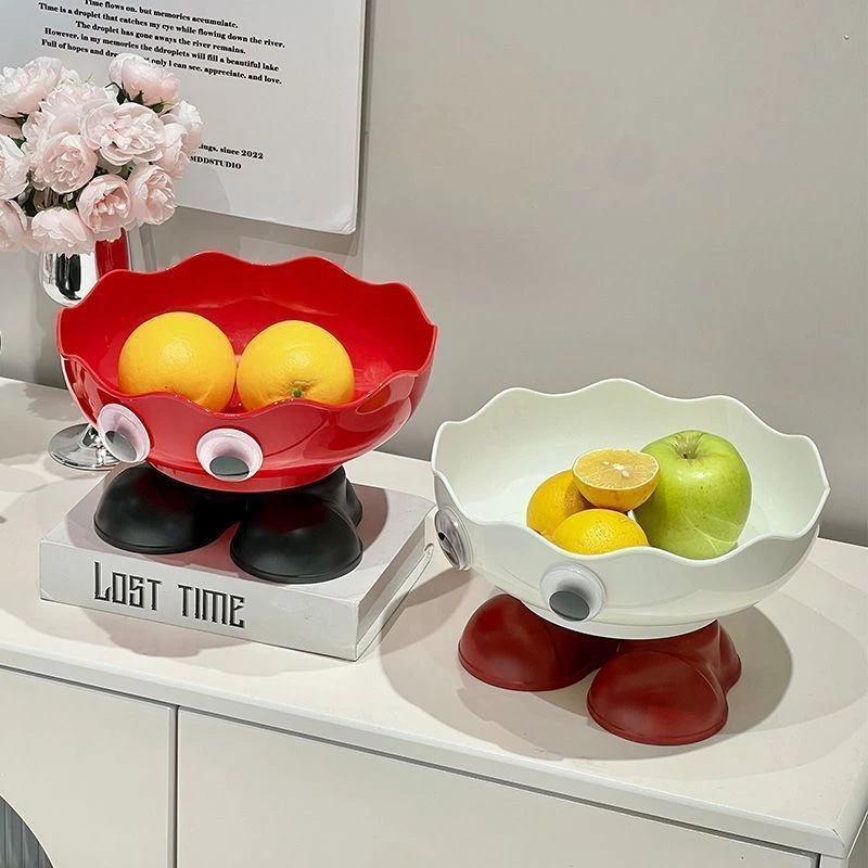 【抢！2个装】家用高脚水果盘高颜值可沥水果盆客厅茶几高颜值糖果零