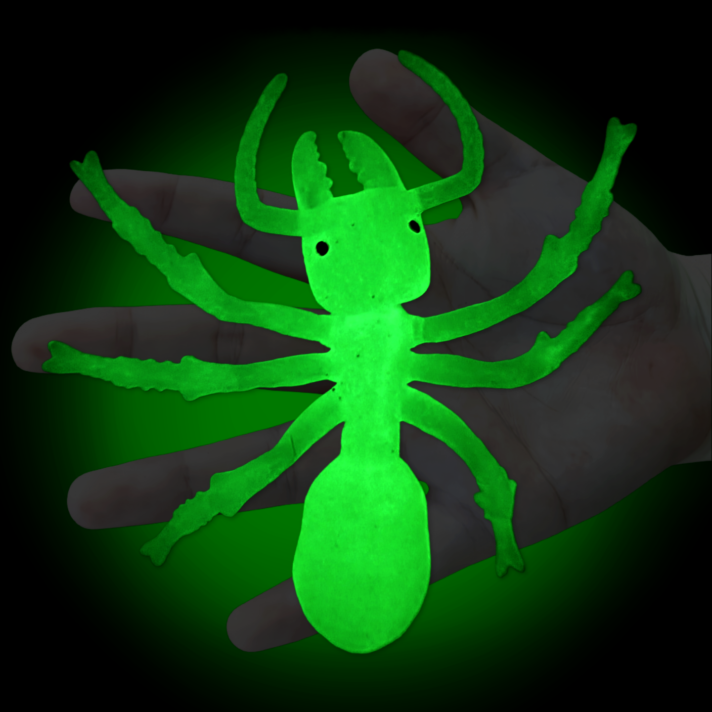 软胶夜光仿真蚂蚁幼儿园JDXK认知益智过家家玩具发光昆虫动物模型