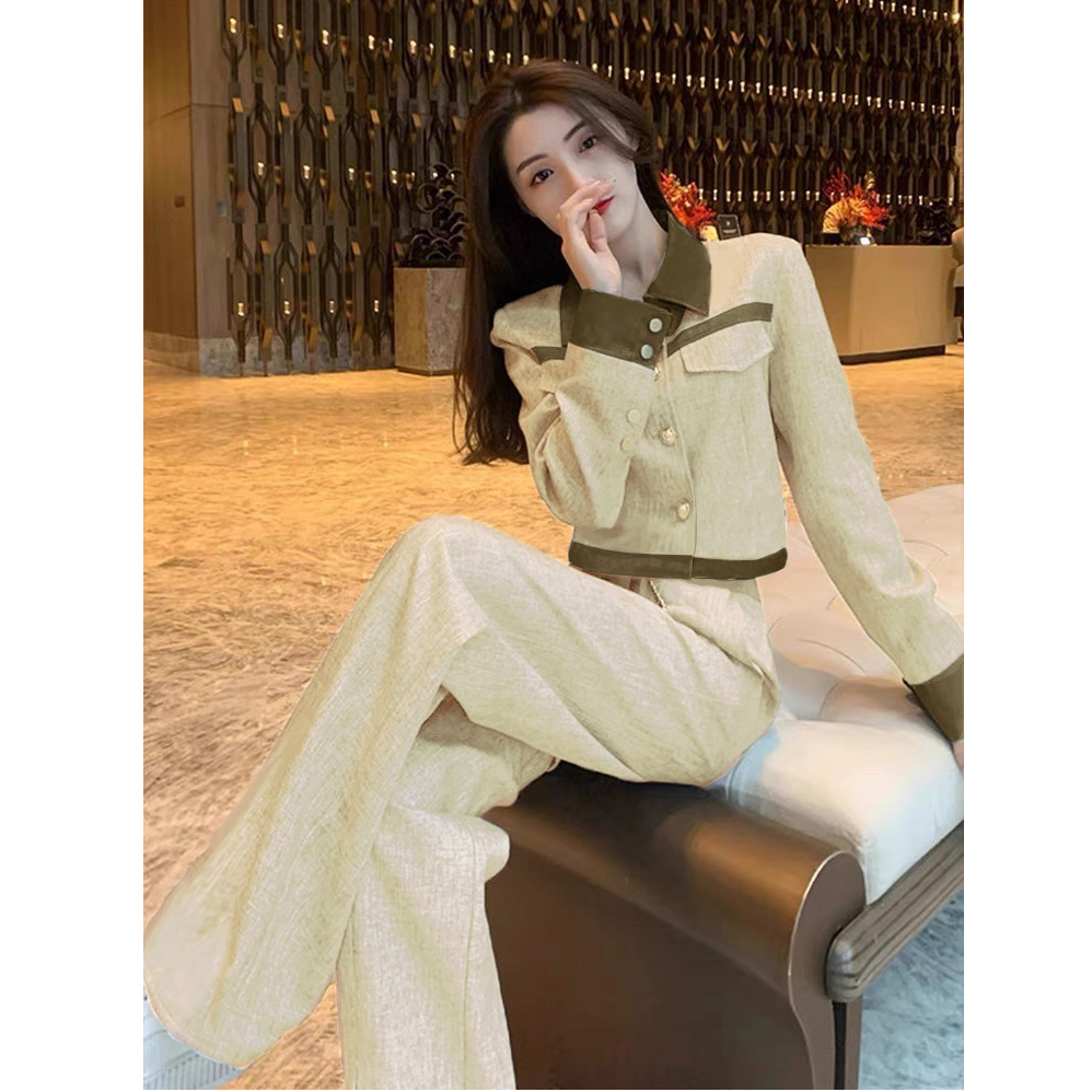 〈纪朵研〉1460轻职风时尚百搭新款外套小香风显瘦套装