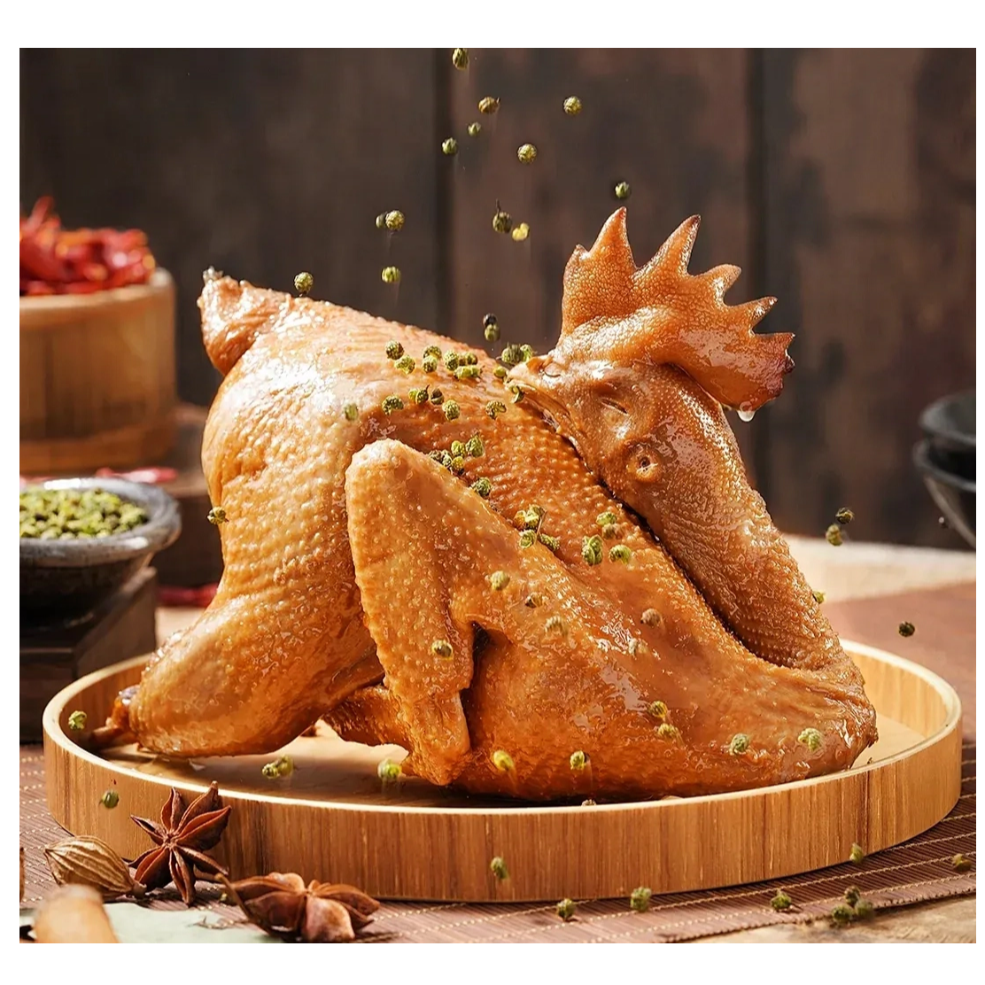 椒麻鸡静宁烧鸡鲜鸡现卤传统技艺非遗美味王东升烧鸡大王卤肉制品