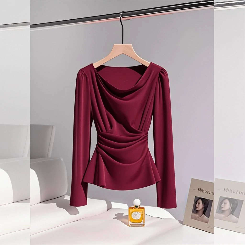 2025秋季新款别致小衫女爆款法式轻奢时尚气质显瘦设计感长袖衬衫