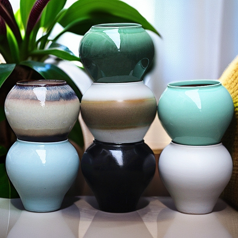宜兴陶瓷花盆创意家居多肉植物大花盆家用阳台绿植物盆景花盆陶瓷