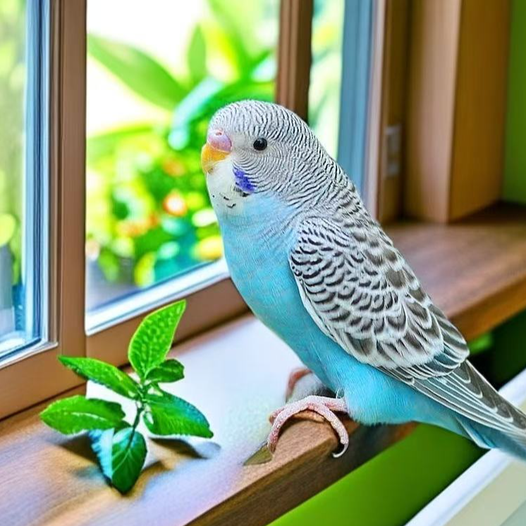 会学说话的手养虎皮鹦鹉活泼可爱可繁殖宠物鸟