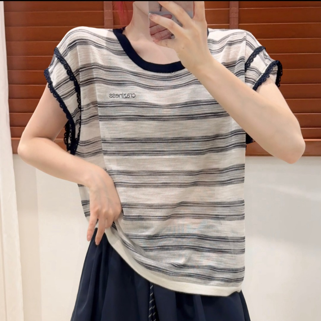 S550-S699号 【苏苏粉丝专享】夏季新款针织衫短袖时尚百搭洋气