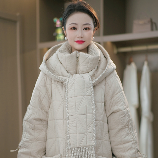 时尚新款简约百搭气质冬季保暖外套棉服M-XL