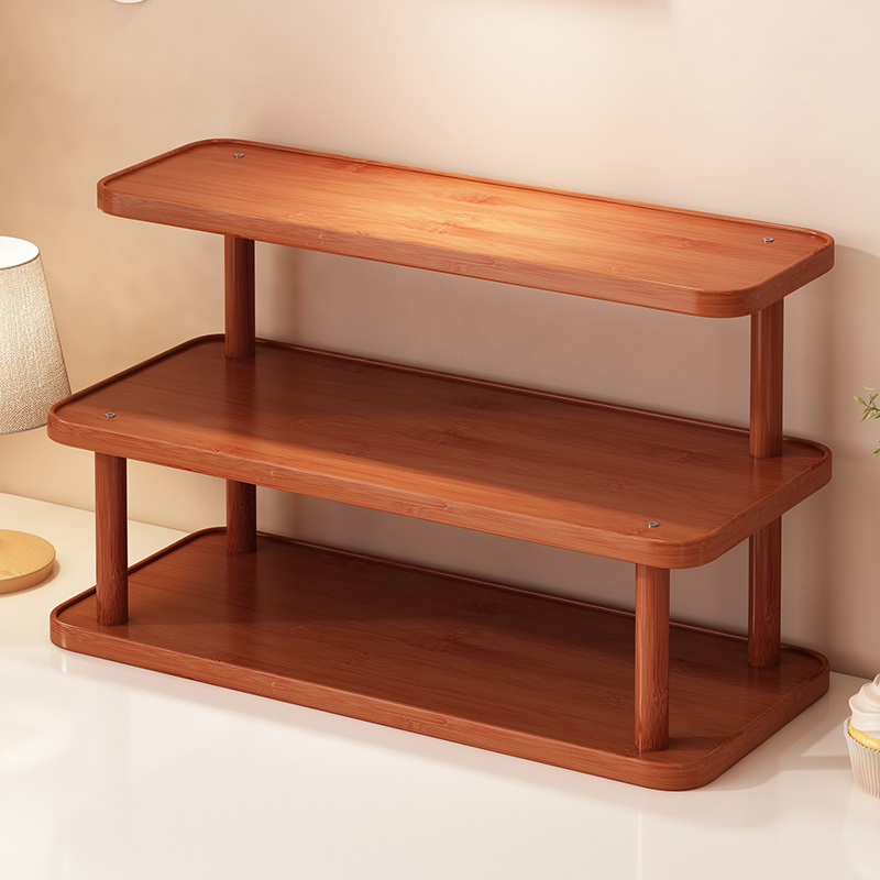 新款桌面置物架餐桌台面杂物收纳书架茶杯水杯咖啡杯展示架子2025