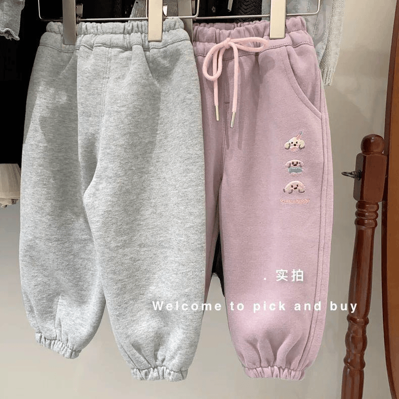 宝宝卫裤春秋2025新款洋气外穿儿童裤子休闲女宝加绒运动长裤