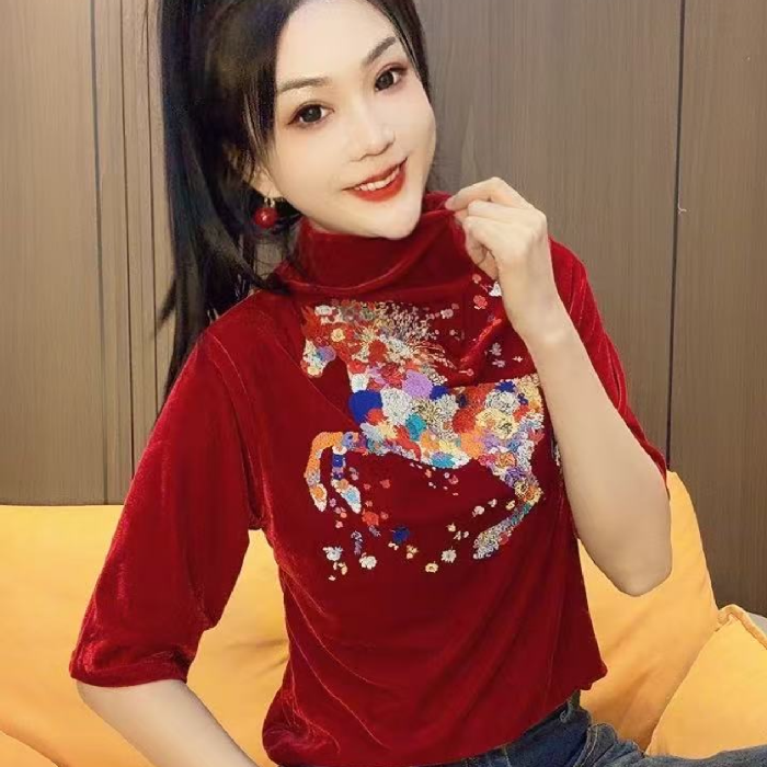 73079#洋气时尚小衫