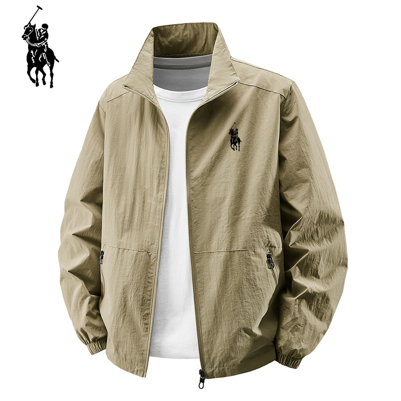 保罗贺拉斯男士夹克外套春秋冬季防风防水冲锋衣加绒保暖休闲外套