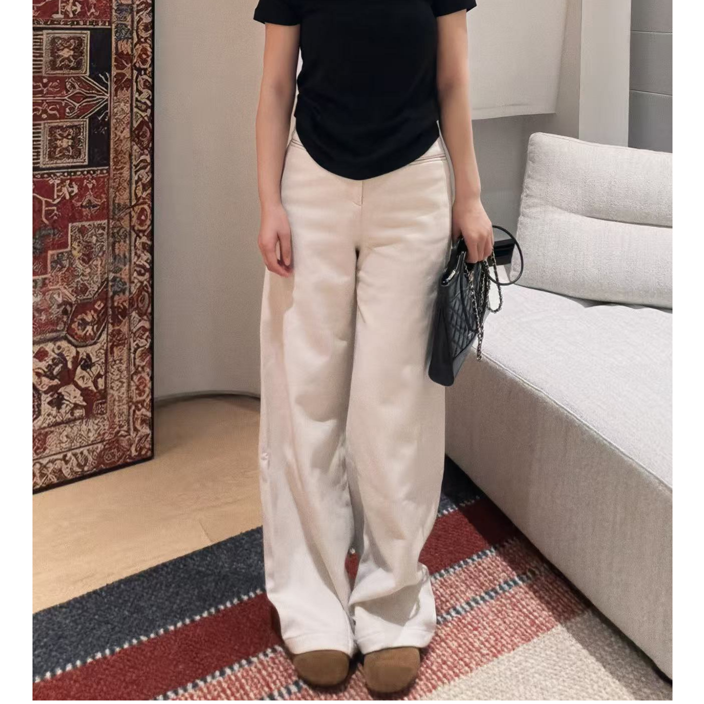 【加薄绒】经典款百搭神裤显瘦阔腿裤