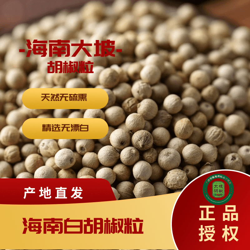 南国之星海南特产正宗大坡白胡椒香料口感辛辣煲汤去腥提鲜增香