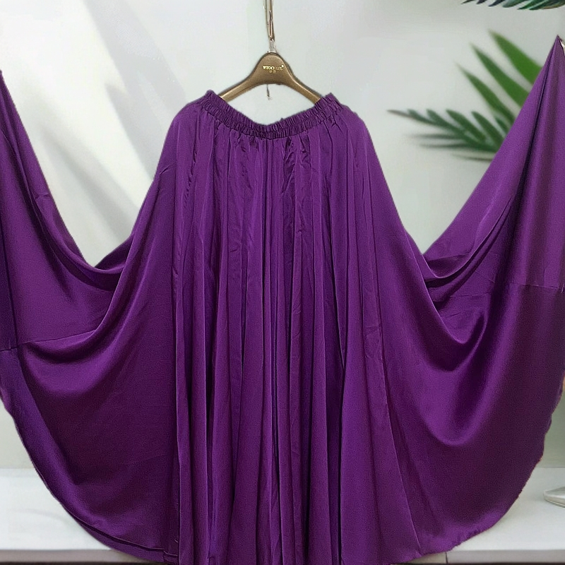 工厂新款黄金缎面720大摆半身裙休闲网红时尚气质百搭女士优雅