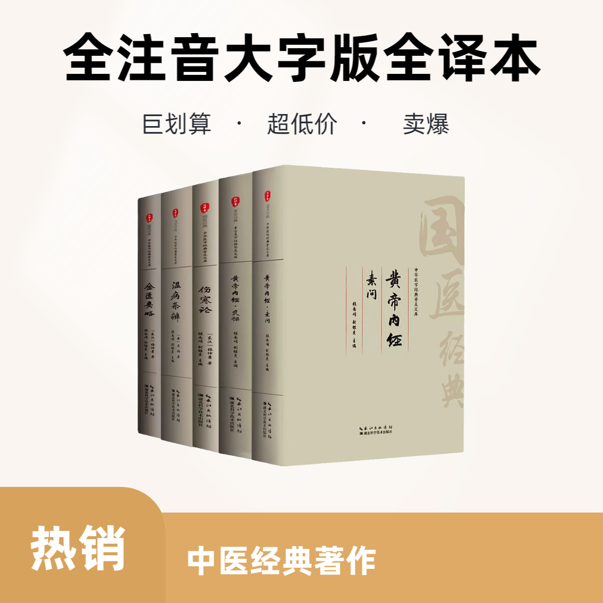 全注音大字版全本中医黄帝内经（素问灵枢）伤寒论金匮要略温病条辨