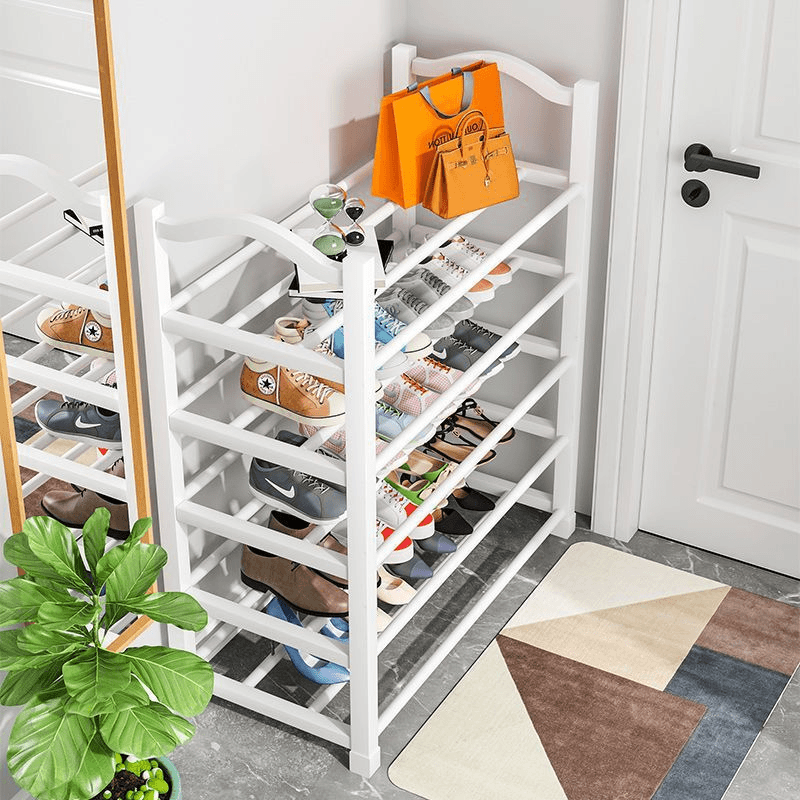 家用玄关鞋柜不锈钢鞋架碳钢鞋柜玄关入户门鞋柜一体靠墙官方正版