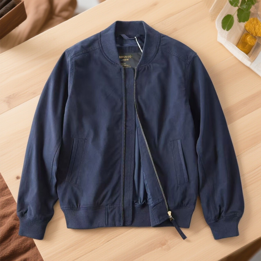 秋冬款美式复古棒球服男水洗百搭厚实夹克外套男士休闲宽松上衣潮