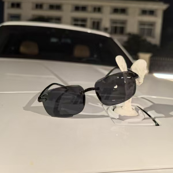 新款时尚无框高清驾驶墨镜男女司机开车钓鱼太阳镜