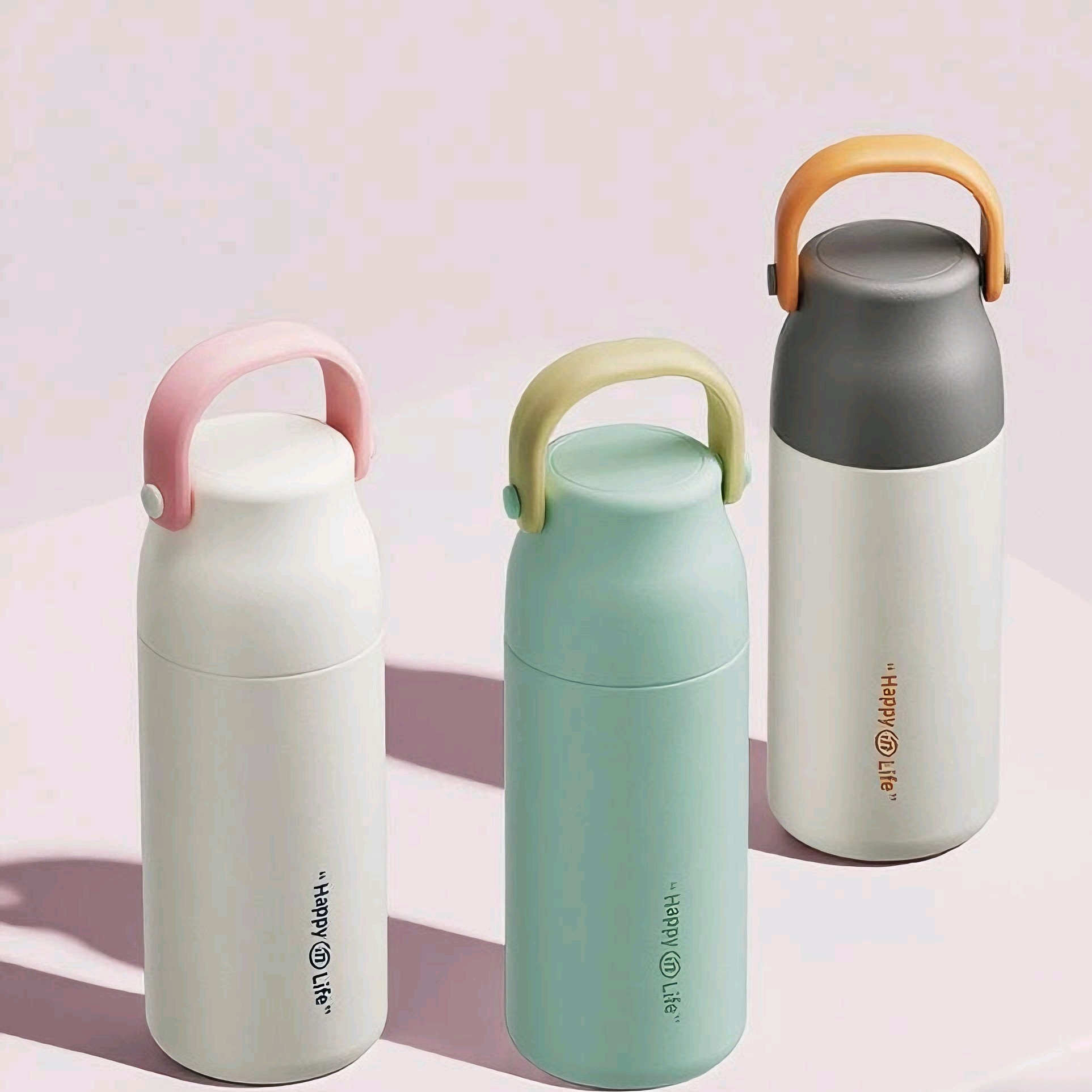 316不锈钢保温杯新款便携硅胶手提高颜值真空小巧不锈钢便携