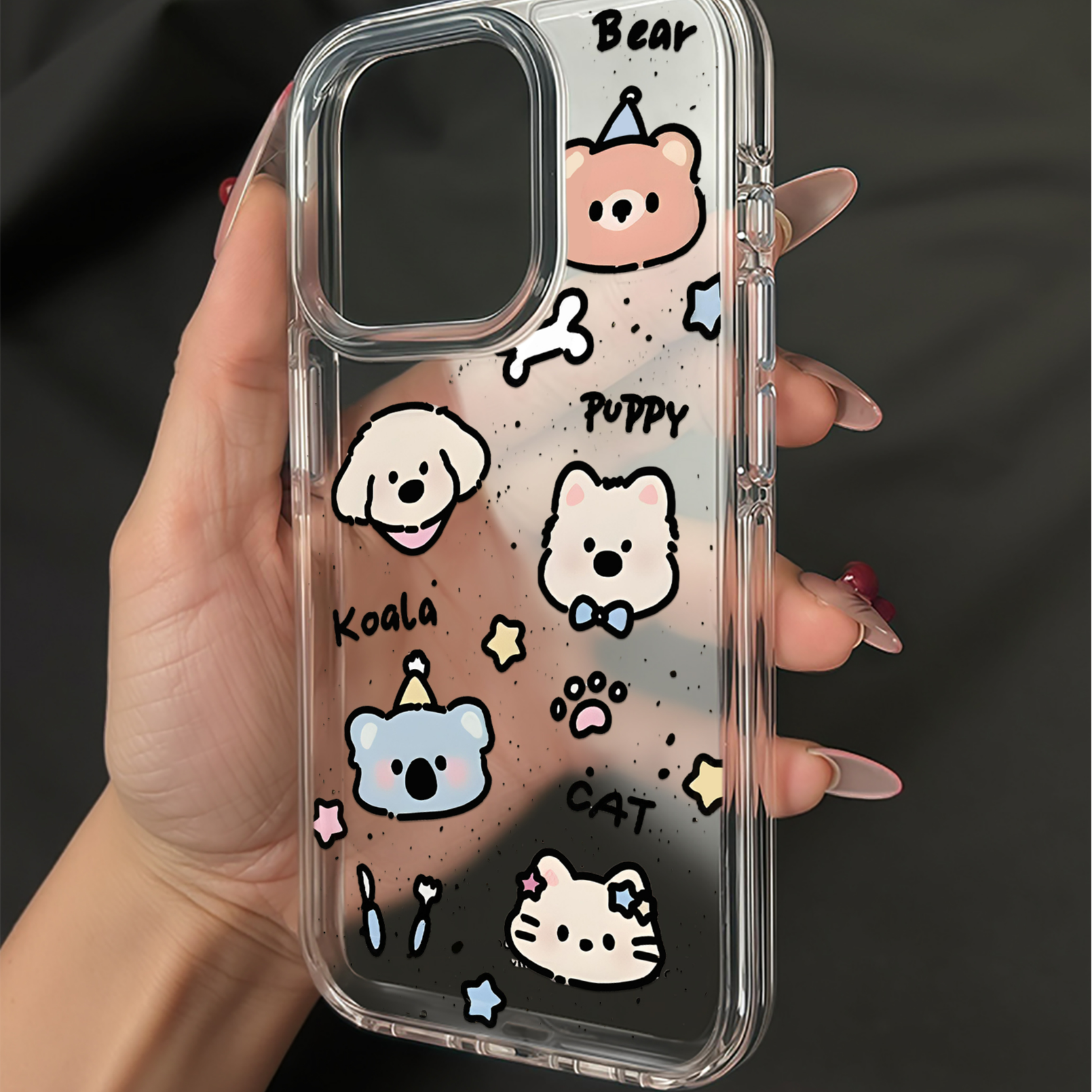 骨头狗狗适用于苹果iPhone17/16/小米华为透明太空壳防摔壳创意xr