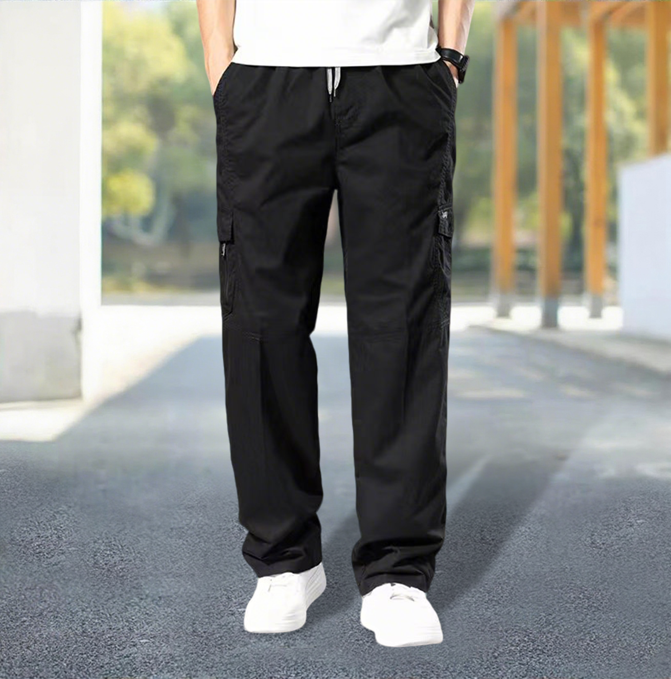 多口袋工装裤潮长裤休闲裤潮牌休闲长裤速干春秋春夏百搭潮流宽松