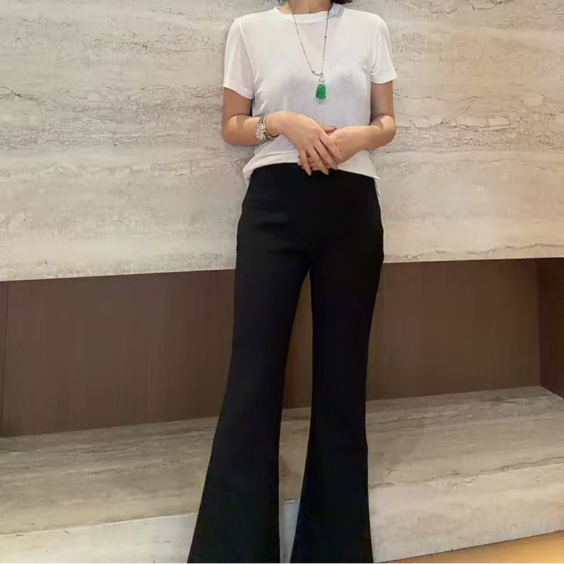 TANTAN 时尚气质宽松秋冬喇叭休闲裤3321