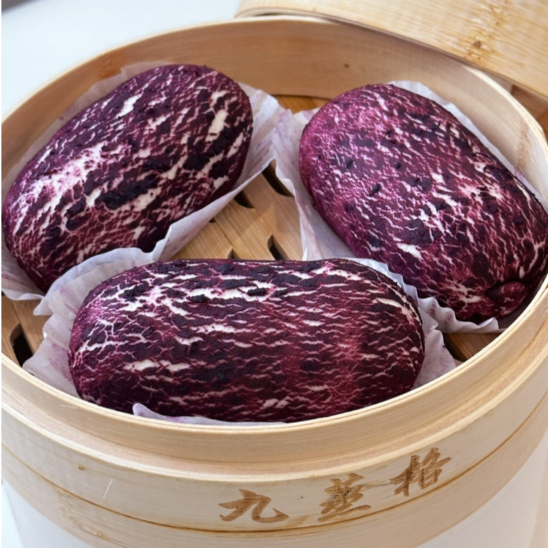 纯手工紫薯包美味即食冷冻早餐包方便速食家庭装