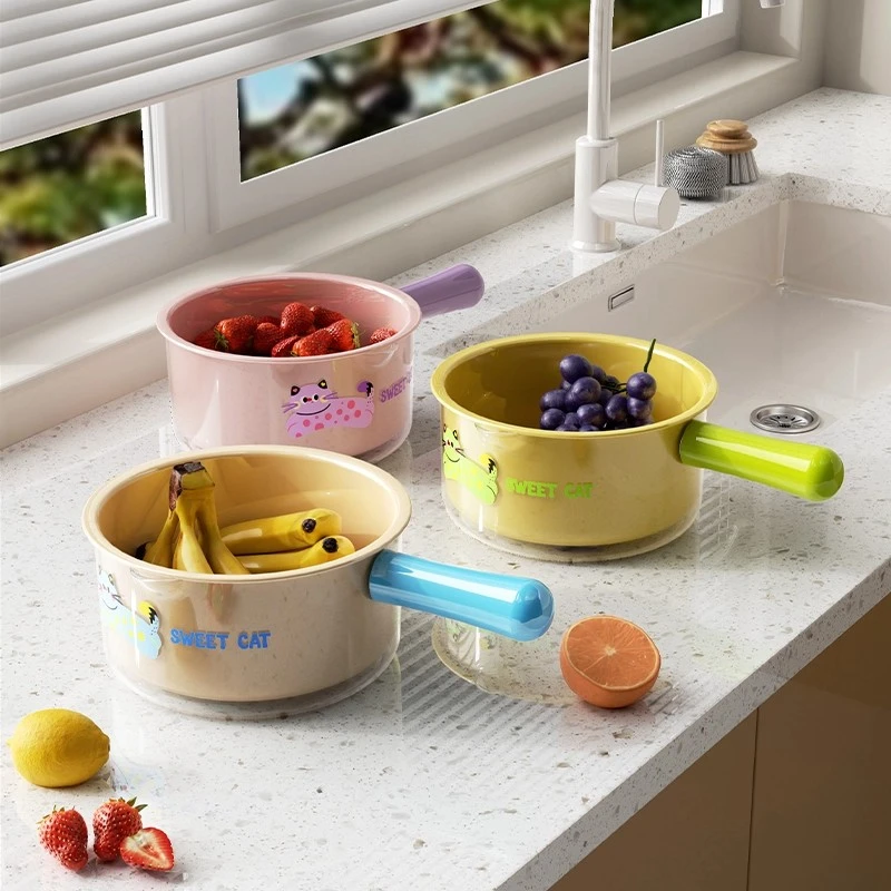 【立减五元】双层洗菜盆家用沥水篮客厅水果盘厨房淘菜盘滤水洗水果