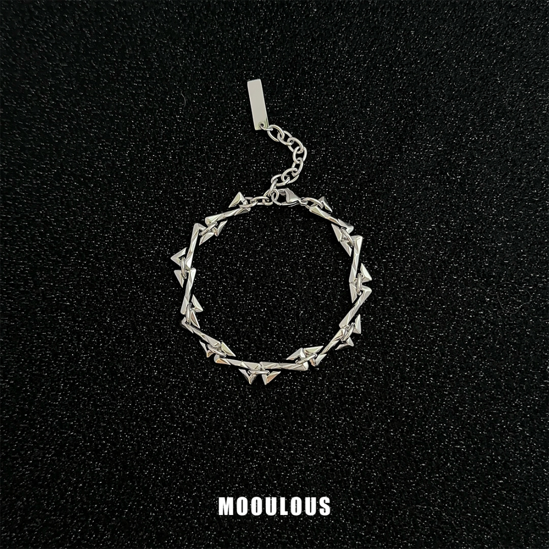 钛钢手链 简约小众设计不掉色手链时尚轻奢男女百搭情侣手链