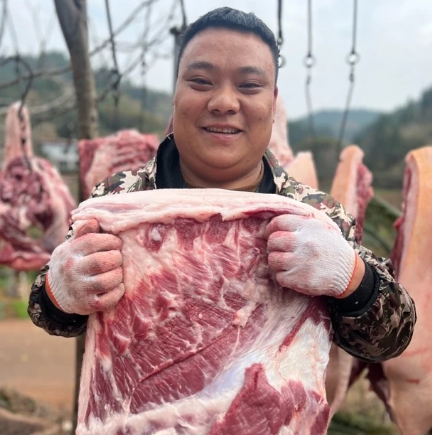【现场称重，包邮】胖哥土猪肉一单一称（农村粮食猪）