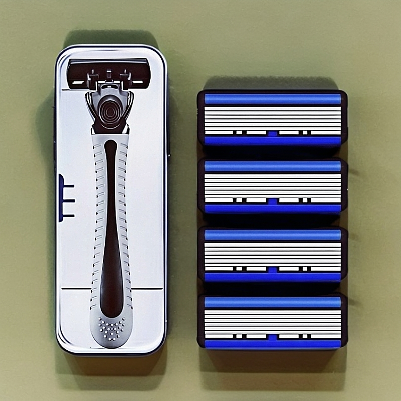 德国精工6层刀片手动剃须刀男士刮胡刀六层刀头剃须利器剃须刀