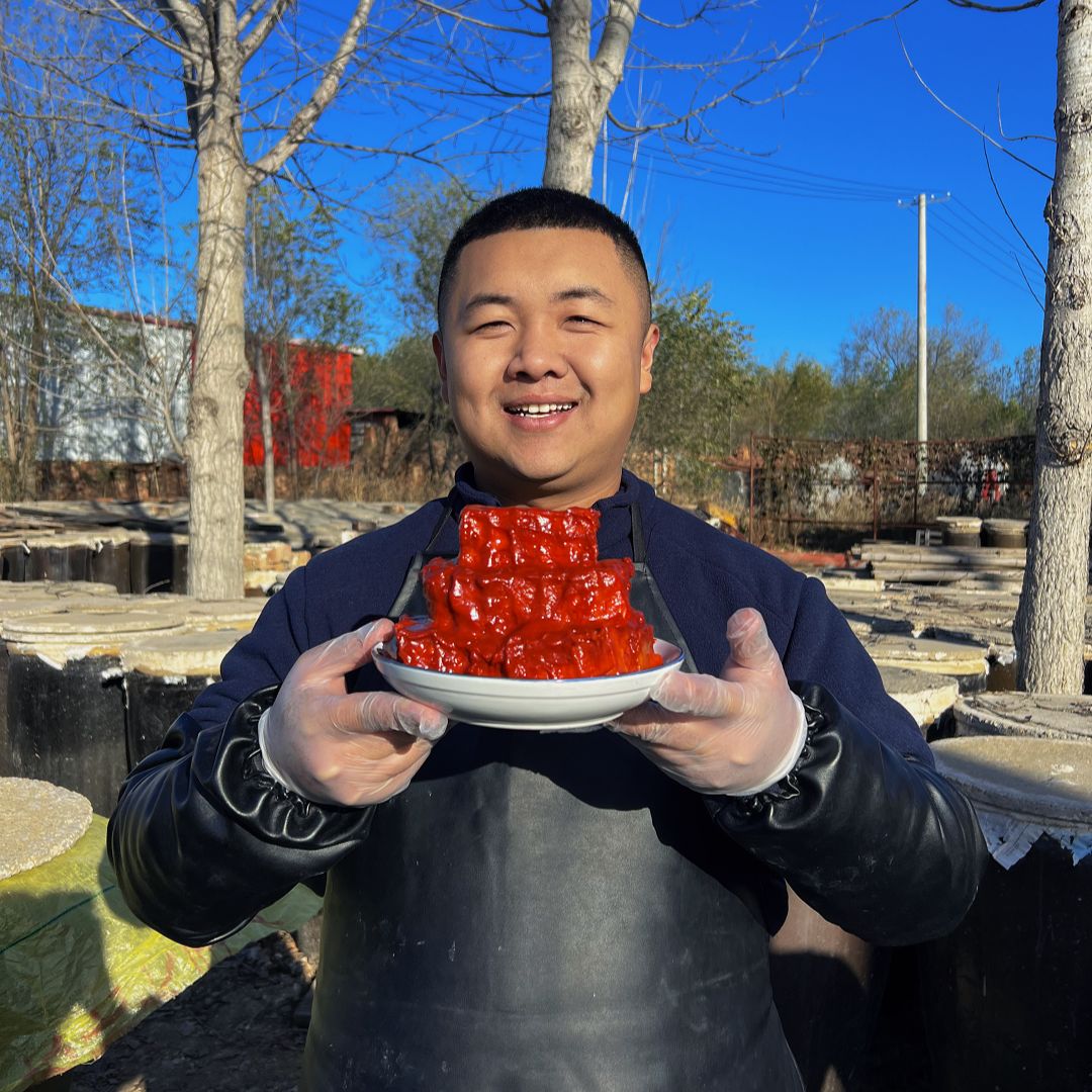 袁大鲁【大缸红腐乳】老式大缸自然发酵