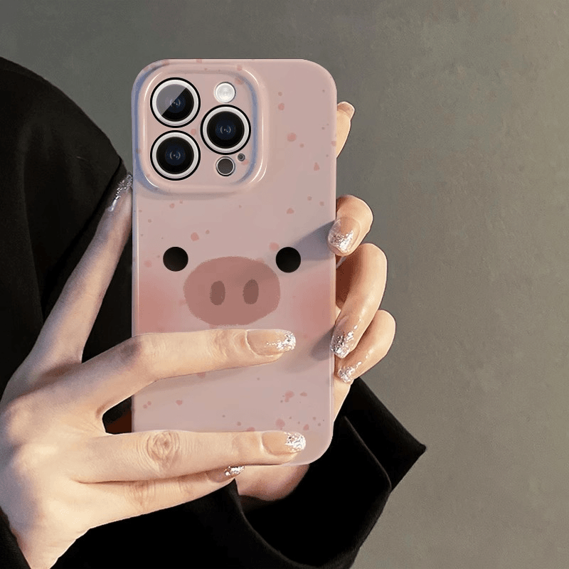 菲林软壳防摔大鼻子猪适用苹果17华为oppo小米15vivox200pro1加