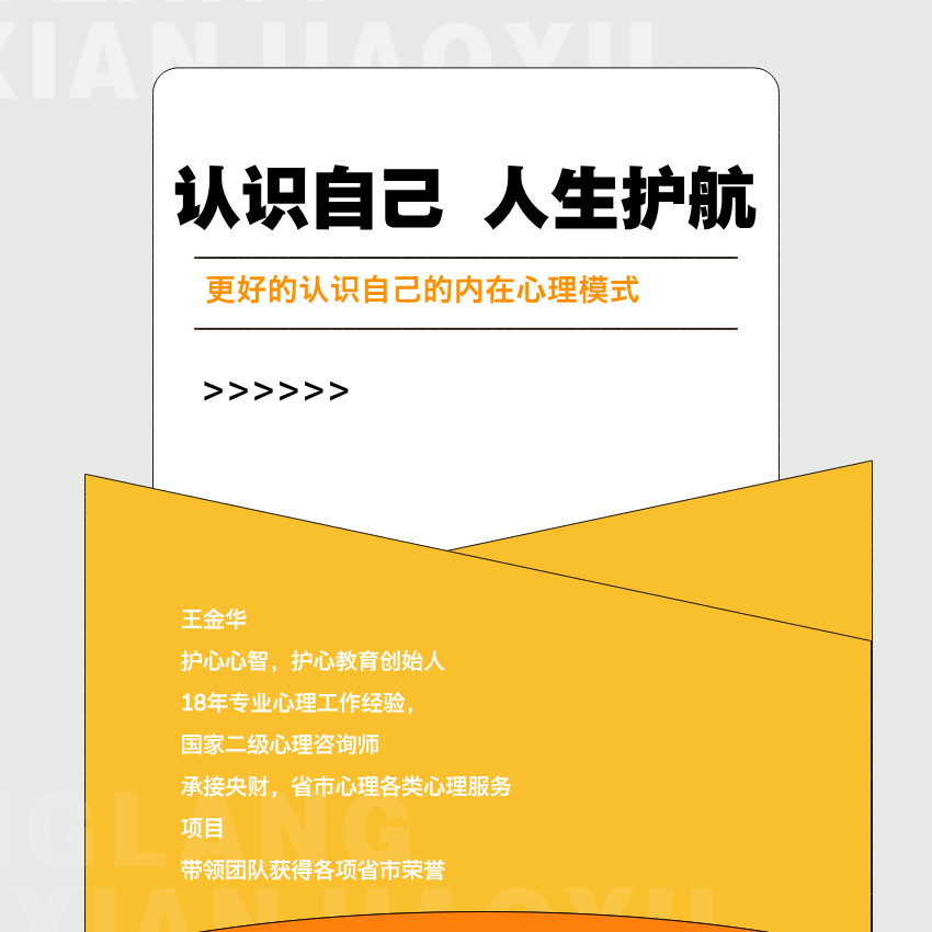 王老师心理护航——护航人生 视频课程（留意短信解锁课程）