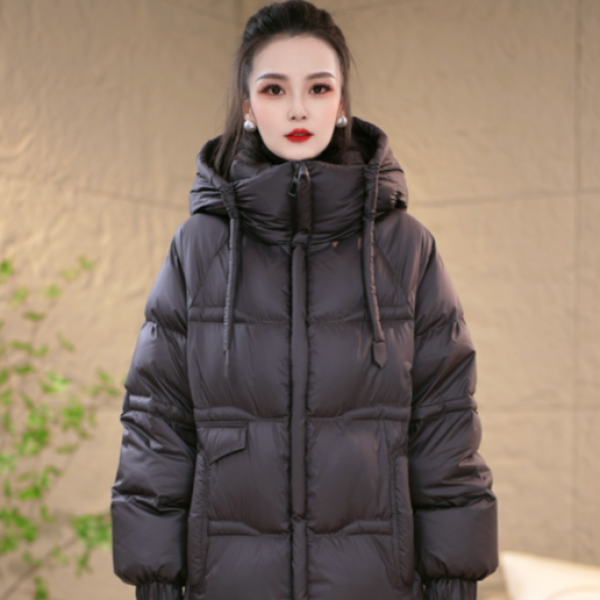 【鹅绒服】冬季新款泡芙时尚轻奢优雅设计感百搭大码鹅绒服M-2XL