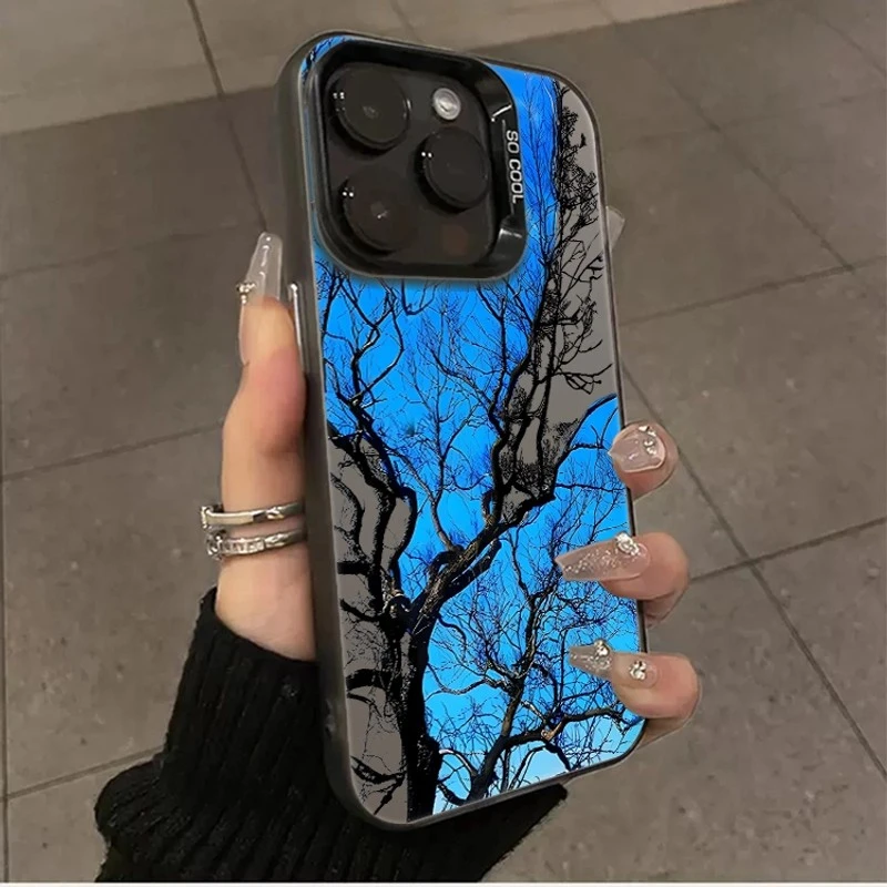 创意枯木逢春适用苹果16PRO手机壳iPhone15元气壳14/13小众12防摔