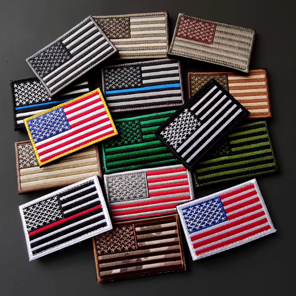 国旗刺绣美国俄罗斯德国士气章苏联巴勒斯坦徽章军鸟军鸟魔术标贴