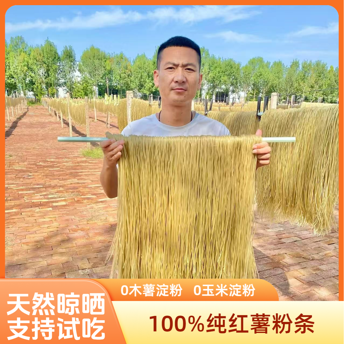 100%纯红薯粉条，河北特产，炒菜， 炖菜，酸辣粉，支持试吃，不纯包退