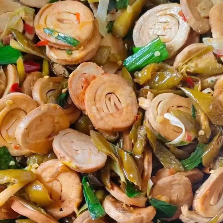 新县特产楠姐腌辣椒炒臭豆腐卷下饭菜500g